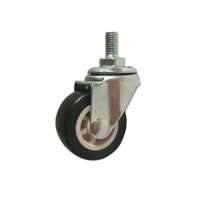 50mm Thread Stem M8X15mm Swivel PVC Caster