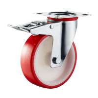 Heavy duty caster wheel 125mm swivel with brake