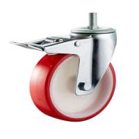 125mm Polyurethane Swivel Wheel Caster with stem for cabinet