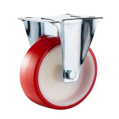 5" Rigid Polyurethane Caster wheel with rigid plate