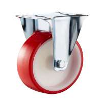 5" Rigid Polyurethane Caster wheel with rigid plate