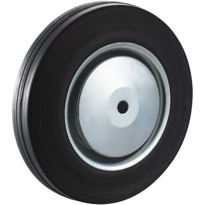 industrial wheel rubber plastic 200 mm 8 inch 150 kg load capacity single wheels