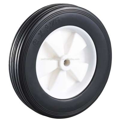 8 inch Solid Rubber wheel for Lawn Mower carts