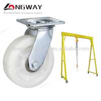 Long way heavy duty 400 kg 4-8 inch truckle industrial caster double ball bearings swivel caster wheels