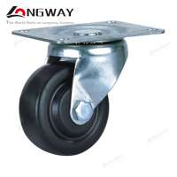 Long way 4 inch 140 kg bearing hard rubber caster suitcase caster wheels