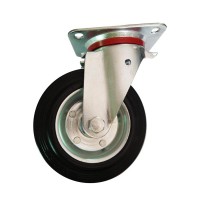 6 inch Waste Bin Caster Wheel 160mm Rubber Truck wheels