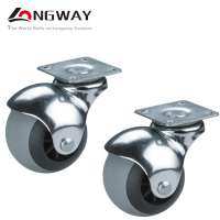 Long way China Office Furniture 40mm 50mm plain bearing PP core TPR plastic ball caster