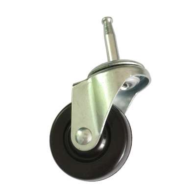 2" rubber caster wheel with shaft stem for wood base office furniture Double bearing raceways