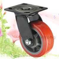 8 inch Black PVC Metal Hardware Type Swivel Caster Wheels Manufacture