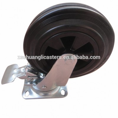 Waste bin Rubber Container Caster 8 inch