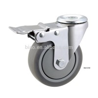 5Inch Swivel Bolt Hole Medium Duty TPR Caster