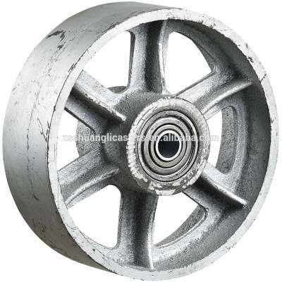 Heavy Duty Cast Iron Spoked 6"x2" Wheels 450kgs Cast Iron Wheel