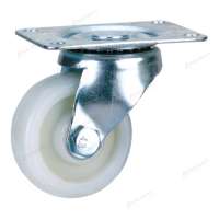 Longway decorative furniture 38 / 50 / 63 / 75 / 100mm plate stem swivel PP small caster wheels