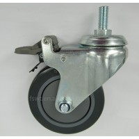 4 Inch Threaded Rod Industrial Medium Duty TPR Caster Wheel