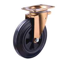 Dynamic Load Capacity 250KG Outdoor Swivel 8 Inch Plastic Dustbin Caster Wheels